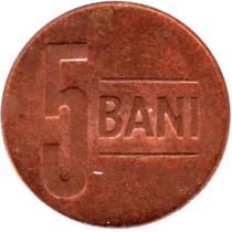 Preview 5 bani, 2013 reverse
