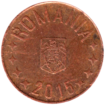 5 bani, 2015 Obverse