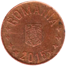 Preview 5 bani, 2015 obverse