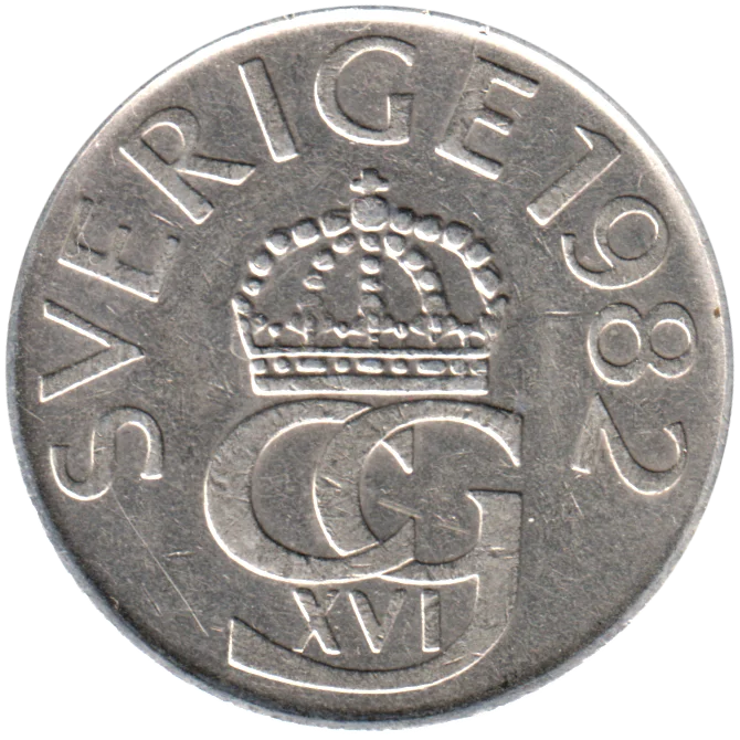 5 Kronor, 1982 Obverse