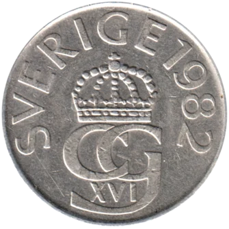 Preview 5 Kronor, 1982 obverse