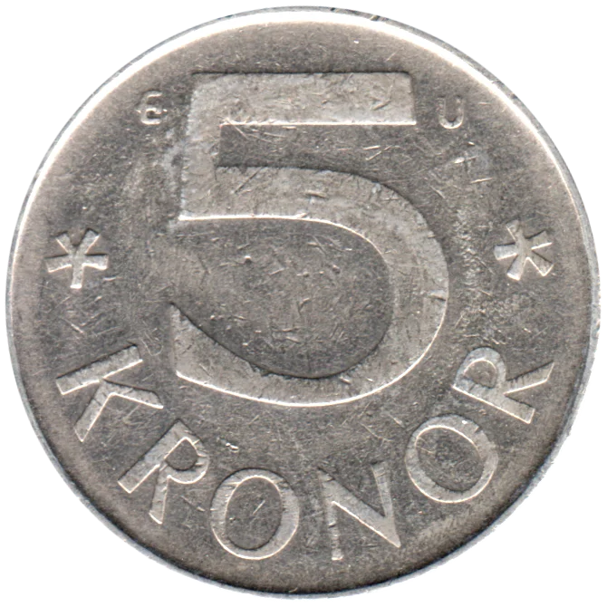 5 Kronor, 1982 Reverse