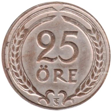 Preview 25 öre, 1946 reverse
