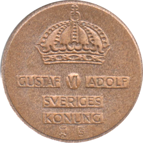 2 öre, 1953 Obverse