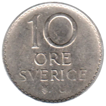 Preview 10 öre, 1970 reverse