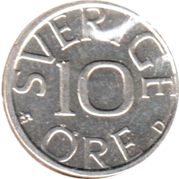 10 öre, 1988 Reverse