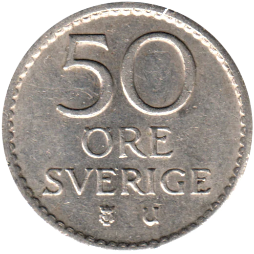 50 öre, 1970 Reverse