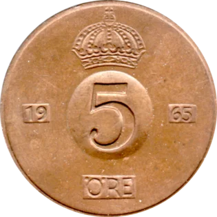 Preview 5 öre, 1965 reverse