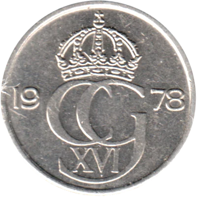 Preview 25 öre, 1978 obverse