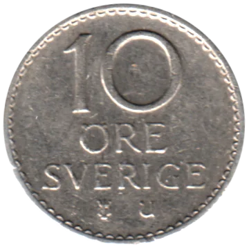 10 öre, 1973 Reverse