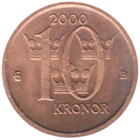 10 Kronor, 2000 Reverse