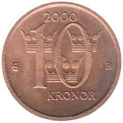 Preview 10 Kronor, 2000 reverse