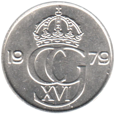 Preview 25 öre, 1979 obverse