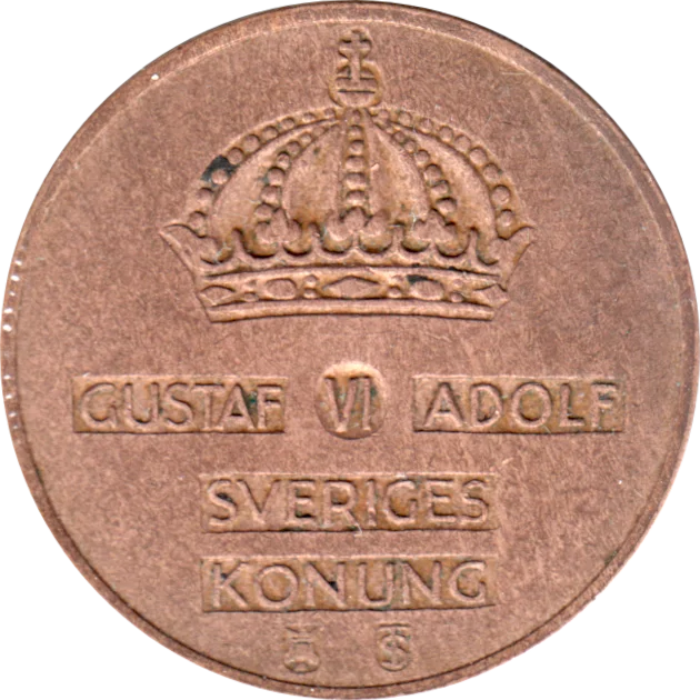 5 öre, 1961 Obverse