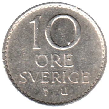 10 öre, 1972 Reverse