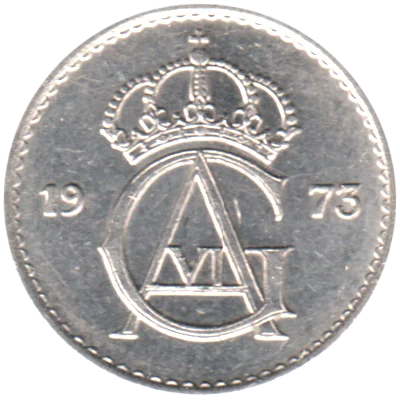 25 öre, 1973 Obverse