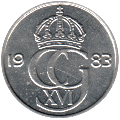 Preview 25 öre, 1983 obverse