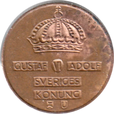 1 öre, 1963 Obverse