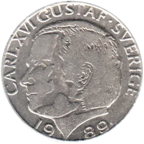 Preview 1 Krona, 1989 obverse