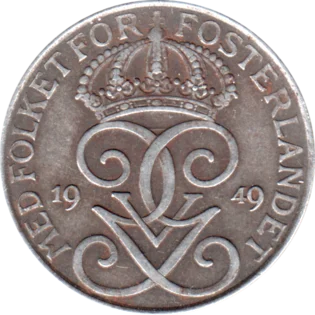 Preview 5 öre, 1949 obverse