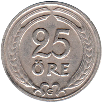 Preview 25 öre, 1941 reverse