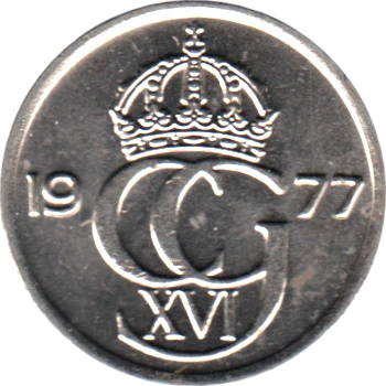 Preview 10 öre, 1977 obverse