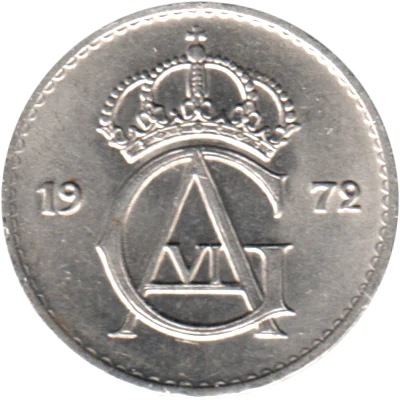 25 öre, 1972 Obverse