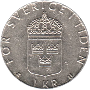 Preview 1 Krona, 1980 reverse