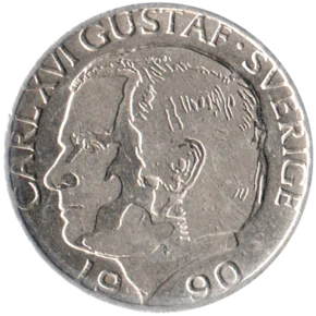 Preview 1 Krona, 1990 obverse