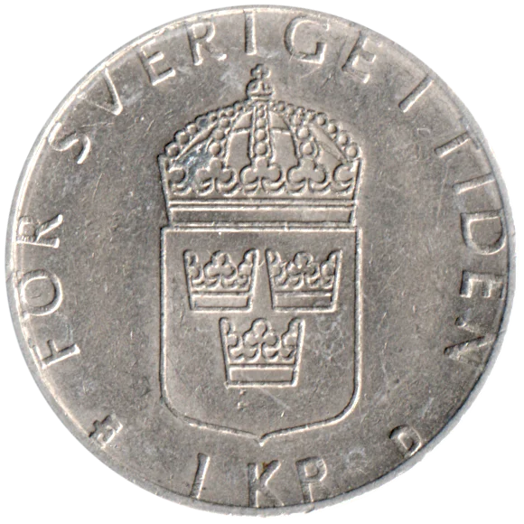 1 Krona, 1990 Reverse
