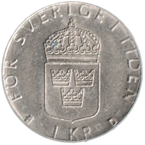 Preview 1 Krona, 1990 reverse