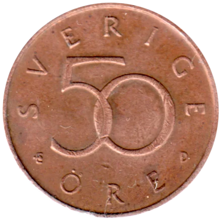 50 öre, 1992 Reverse