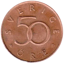 Preview 50 öre, 1992 reverse