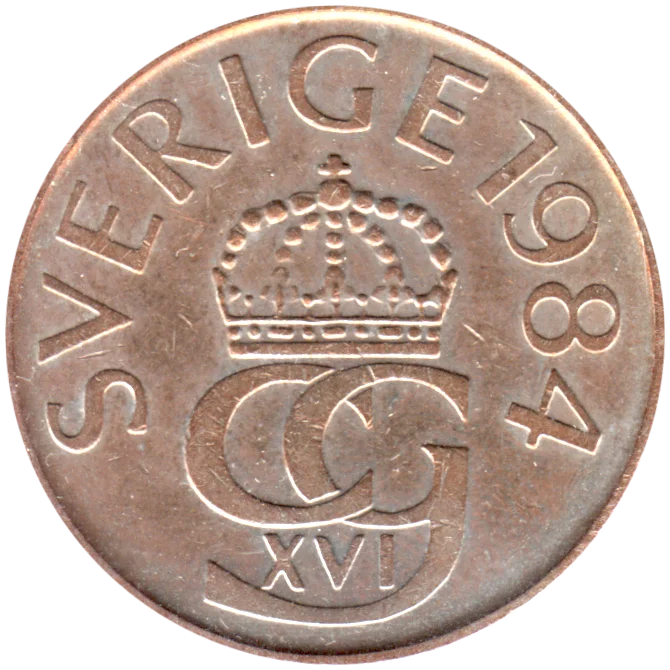 5 Kronor, 1984 Obverse