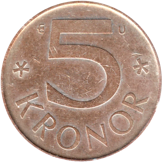 5 Kronor, 1984 Reverse