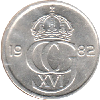 10 öre, 1982 Obverse