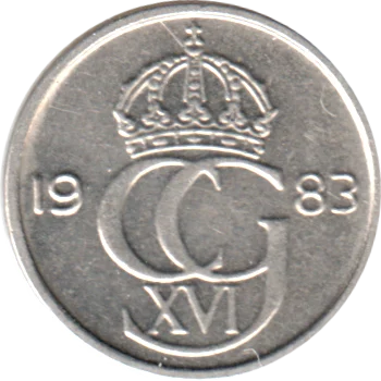 10 öre, 1983 Obverse