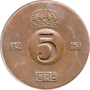 Preview 5 öre, 1963 reverse