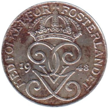Preview 1 öre, 1948 obverse