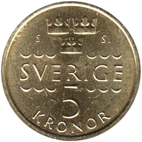 5 Kronor, 2016 Reverse