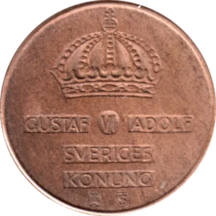 Preview 5 öre, 1957 obverse