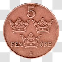 Preview 5 öre, 1940 reverse