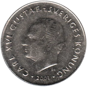 Preview 1 Krona, 2001 obverse