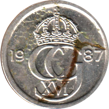 Preview 10 öre, 1987 obverse
