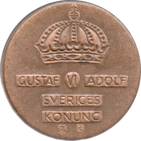 2 öre, 1954 Obverse