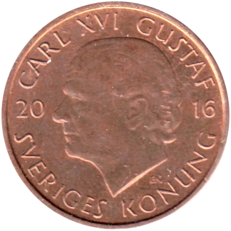 1 Krona, 2016 Obverse
