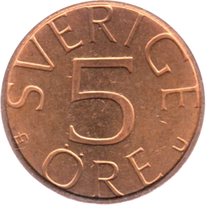 5 öre, 1982 Reverse