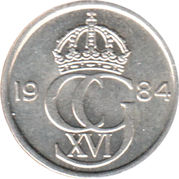 10 öre, 1984 Obverse