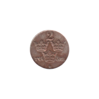 Preview 2 öre, 1945 reverse