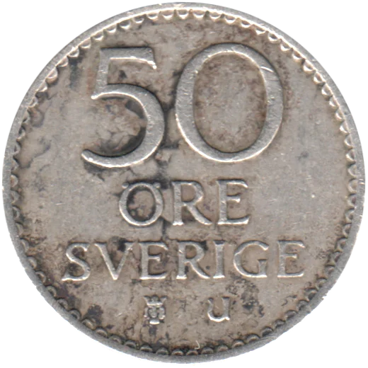 50 öre, 1966 Reverse
